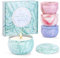 Größer Duftkerzen Geschenkset für Frauen, 4 Packs Aromatherapie Kerzenset zum Stressabbau, Natürliches Sojawachs Damen Weihnachten Deko Duftkerze für Geburtstag, Valentinstag, Yoga