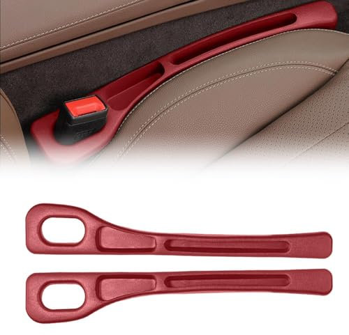 wengjun Pack de 2 Remplisseurs D Espace de Siège de Voiture pour BMW 2 Series 2er Serie 2 F44 Gran Coupe 2021 2022 2023, Organisateur de Voiture Accessoires de Voiture Intérieur,Red