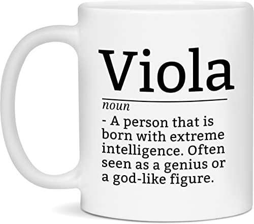 DPgUfPV Viola Definition Tasse, Viola Kaffeetasse, Geschenk für Bratsche, 325 ml Tasse