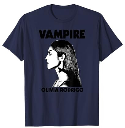 Olivia Rodrigo Vampir Profilbild Drucken T-Shirt