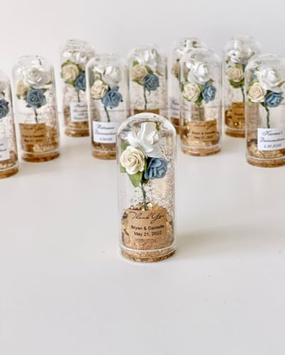 Lot de 10 faveurs de mariage pour invités, dômes en verre, dôme cloche, cadeaux personnalisés