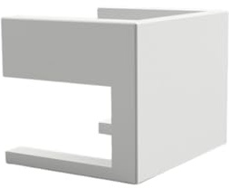 Verbindungsstück für Bücherregale, kompatibel mit IKEA Billy (Weiß, 6 Stück)