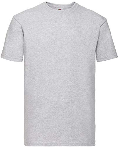 Fruit of the Loom Mens Super Premium Short Sleeve T Shirt Ash S