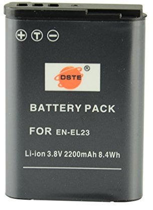 DSTE EN-EL23 Rechargebale Li-ion Battery Compatible for Nikon Coolpix P600, Coolpix S810c, Coolpix P900S Digital Camera