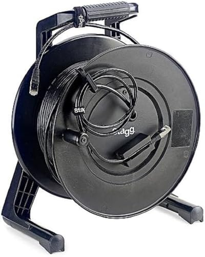 Stagg NCC50RJRL N-Series Professional Network Reel Câble CAT6 SFTP 50 m Noir