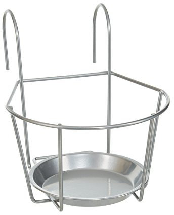 Dehner Blumentopfhalter Banbury, ca. 21 x 24 x 22 cm, Metall, silber
