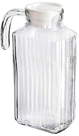 bs 2 x 1.8L Glass Pitcher Fridge Door Jug with Lid