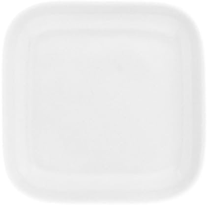KAHLA 207761A90020C Pronto Deckelchen eckig 10x10 cm | weißes Servierschälchen aus Porzellan