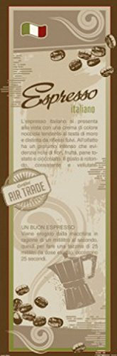1art1 Kaffee Espresso Italiano, In Italienisch, 1-Teilig Fototapete Poster-Tapete 250x79 cm