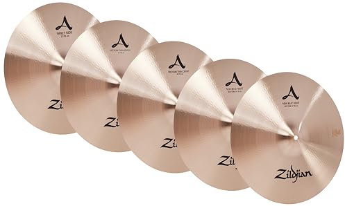 Zildjian A391 A Series Cymbal Box Set - 14 New Beat Hi-Hats, 16/18 Medium Thin Crash, 21 Sweet Ride, 4 Paquetes
