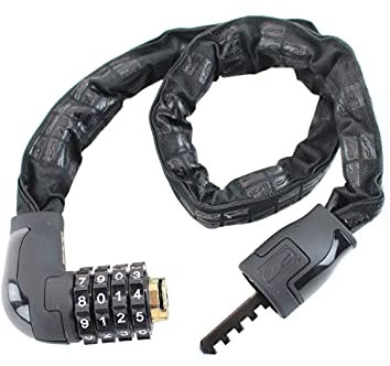 CONTEC Zahlen-Kettenschloss PowerLoc SB-verpackt, gehärteter Spezial-Stahl gibt keinen Schwachpunkt gegen Säge-, Schneid- oder Schlagattacken, X2-Power - Das Double Bolt Locking System verfügt über eine zweifache Bolzenverriegelung und