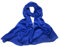 PB-SOAR 100% Seide Seidenschal Schal Halstuch Stola, einfarbiger Schal aus reiner Seide, schlicht und leicht, 8 Farben auswählbar (Blau)