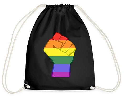 Spreadshirt LGBT Gay Pride Faust Regenbogen Turnbeutel