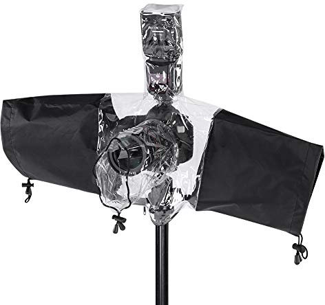 Elerose Rain Cover Camera Protector,Universal Waterproof Rain Resistant Cover with Lens Protector Rainproof for DSLR Cameras