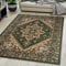 Carpeto Rugs Teppich Orientalisch Grün Klassisch Muster Kurzflor Öko-Tex Wohnzimmer 140 x 200 cm