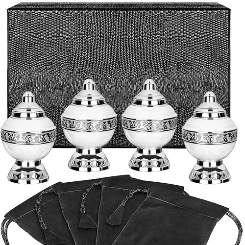 Eternal Hope White Chalice Large Urn For Human Ashes - w Velvet Bag