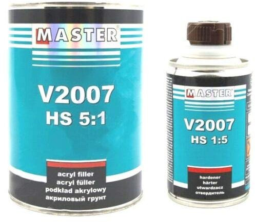 Troton 6x1L HS Grundierung Schwarz 2K Acryl Füller Primer V2007 5:1 Filler Ink. Härter