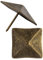 FUXXER® 10 clavos decorativos para muebles, tapicería, bronce antiguo, 40 x 40 mm