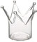STOBOK Krone Kerzenhalter Gläser Teelichthalter Glas Krone Kaiserkrone Party Festival Bankett Tischdeko Schmuck Armkette Ohrringe Perlen Aufbewahrung Make Up Schwammhalter