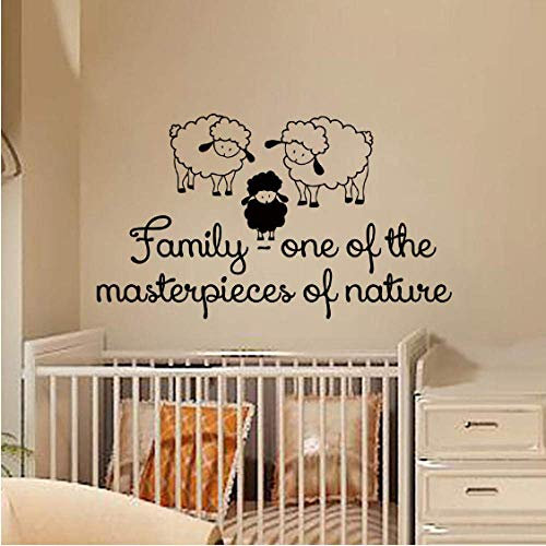 Home Wandaufkleber Cartoon Schaf Home Dekoration Kunst Vinyl Abnehmbare Schlafzimmer Wandtattoo Kinder Kinder Kinder Baby Kinderzimmer Raumdekoration 34Cmx59Cm