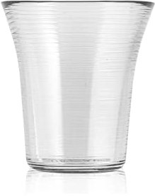 H&H 845536 Set 6 Bicchieri tavola Circle, Vetro Trasparente, 27 cl