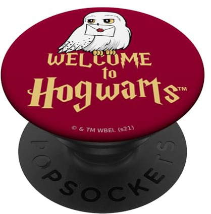 Harry Potter Hedwig Welcome to Hogwarts PopSockets PopGrip Adhesivo