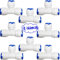 CESFONJER 3/8 Raccordement Rapide Eau Purificateurs Tubes Raccords 8 pcs Type en T, RO Raccord Osmoseur de Filtre à Eau