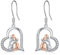 LONAGO Hund Ohrringe für Mädchen 925 Sterling Silber Süßer Hund Baumeln Ohrringe Schmuck