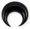Fly Style Septum Ohr Expander Dehnsichel Piercing aus Büffelhorn - Handarbeit Dehnspirale Dehnungsschnecke, Grösse:10 mm (Paar)