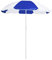 HITASE Parasol de plage nukel 150 cm de diamètre avec housse en PVC incluse, bleu, 150 cm