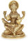 Zap Impex Messing Lakshmi Idol Laxmi Göttin Lakshmi sitzende Statue in Segenshaltung für den Puja-Tempel zu Hause