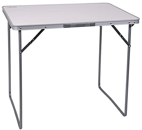 Camping Klapptisch Kompakt – Jesper Serie Hellgrau, 80x69x60cm MDF Platte Tisch