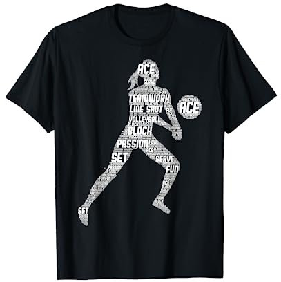 Volleyball Mädchen Volleyballerin Mädchen Frauen Damen T-Shirt