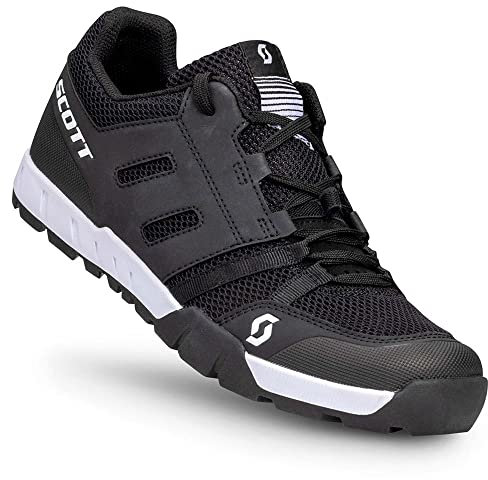 SCOTT Sport Crus-r Flat Lace MTB Trekking Fahrrad Schuhe schwarz/weiß 2025: Größe: 40
