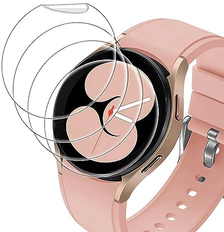 [5 Pack] Protector Pantalla para Samsung Galaxy Watch 6/ Watch Active 2 40mm, [NO Vidrio] Película de hidrogel TPU, Película Protectora Suave