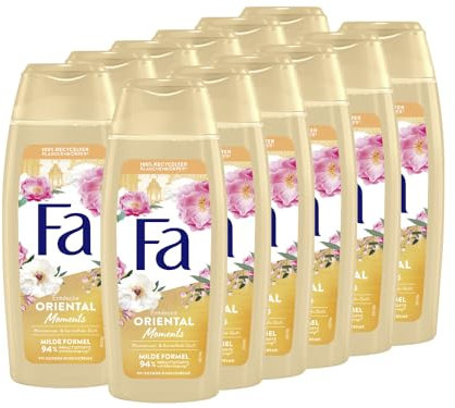FA Duschgel Oriental Moments (12x 250ml) 95% Inhaltstoffe natürlichen Ursprungs, genieße mit der pflegende Duschcreme den zarten Duft nach Wüstenrose & Sandelholz