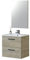 HOGAR24 ES Mueble De Baño con 2 Cajones y Espejo, Color Roble Alaska, Medidas: 60 x 57 x 45 x. Lavabo no Incluido