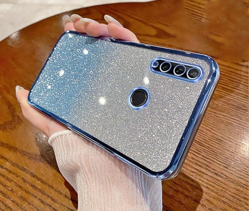Verlaufsglitzer Elektroplattierte Transparente Hülle Kompatibel mit Honor 9X Case TPU Schlankem StoßFestem Handyhülle