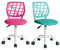 FurnitureR 2Stk Home Office Stuhl Ergonomischer justierbarer Höhendreher Rolling Computer Executive Stuhl für Home Office Arbeitszimmer, Candy Pink Türkis