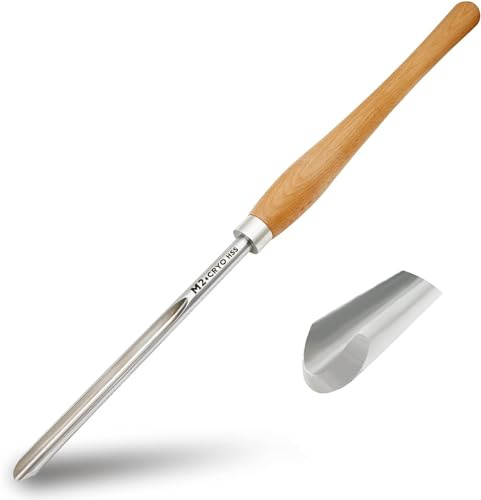 BRW 1/2 Bowl Gouge For Woodturning || M2 Cryo High Speed Steel || Long Handle Lathe Tool