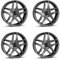 4x Borbet Felgen Z 8x18 ET31 5x112 dark grey matt kompatibel mit Audi A4 A5 A6 A7 A8 S4 S5