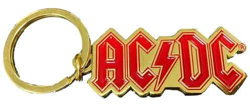 Rock Off officially licensed products Ac/Dc Or Bande Logo Porte-clés Porte-clés
