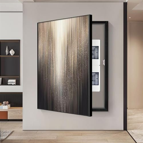 Generisch Stromzähler Abdeckung Box, Verstecken Gemälde Abdeckung,Innen-Stromzählerabdeckung, Dekorative Stromkastenabdeckung,für Wohnzimmer, Schlafzimmer, Büro,002,30 * 40CM