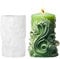 Wave Pattern Candle Moulds for Candle Making, Pillar Wave Candle Mould, Silicone Epoxy Resin Moulds, Silicone Candle Making Moulds for Making 3D Candles Soap Aromatherapy DIY Crafts