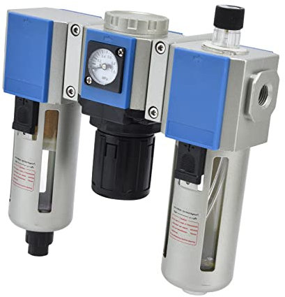 Filtro de Compresor de Aire, Secador de Aire para CompresorRegulador de Presión del Compresor de Aire,Compresor de Aire Aceite Separador de Agua Filtro Lubricador Agua Separador