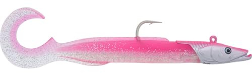 Westin Sandy Andy Curltail Jig - Meeresjig, Farbe:Glowing Lipstick, Gewicht/Länge/Hakengröße:122g / 22cm / Gr. 8/0