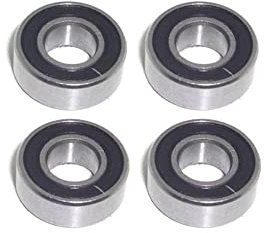 4x Kugellager 6x12x4 mm - MR126 2RS Radial Rillenkugellager Wälzlager rcbay Chromstahl beidseitig gedichtet für 6mm Welle