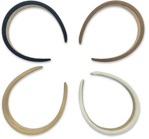 BRDXOOL Lot de 4 bandeaux épais pour femme - Antidérapants - Tendance - Élastiques - 3,2 cm de large