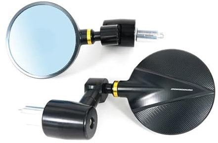 MCBXTH Rückspiegel Für Aprilia Dorsoduro 750 1200 900 Caponord 1200 RSV4 RSV1000R RSV Tuono Motorrad Lenker End Spiegel Rückspiegel(B)