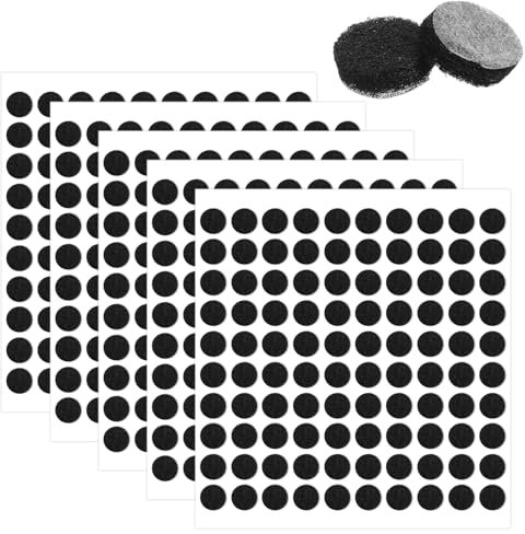 YUXIANLB 500 Stück Selbstklebende Filzgleiter Für Stühle 10mm Filzgleiter Rund Stuhl Filzgleiter Profi Möbelgleiter Filz dünne Selbstklebende Möbelgleiter aus Filz Mit Klebkraft Schützen Holzfußböden